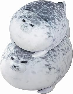 Chubby Blob Seal Pillow,Stuffed Cotton Plush Animal Toy,Hugginchesg Cute Pillow Stuffed,Seal Plush Touy Thro Pillows,Gift for Kids,Christmas(30cm/11.8in)