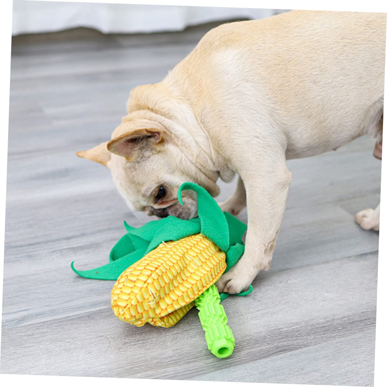 FRCOLOR 2juegos Juguete Para Mascotas Forma De Maíz Dispensador De Comida y Juguete Molar Para Estimulación Cognitiva y Reducción Del Estrés Perros