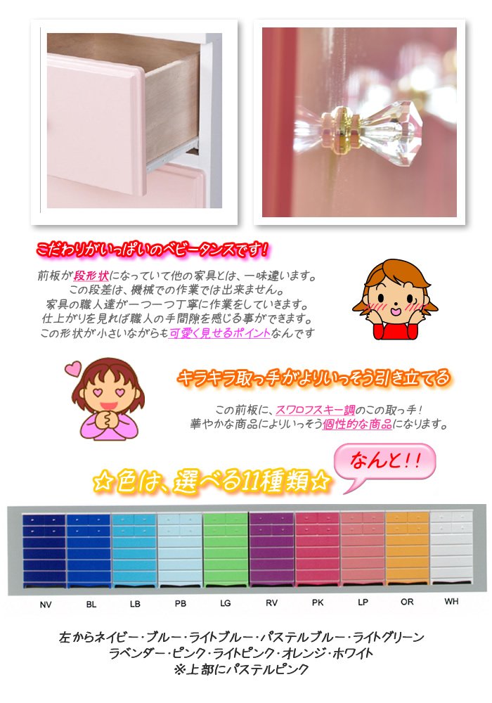 Amazon | アルファタカバベビータンスシリーズパレット115cm幅4段