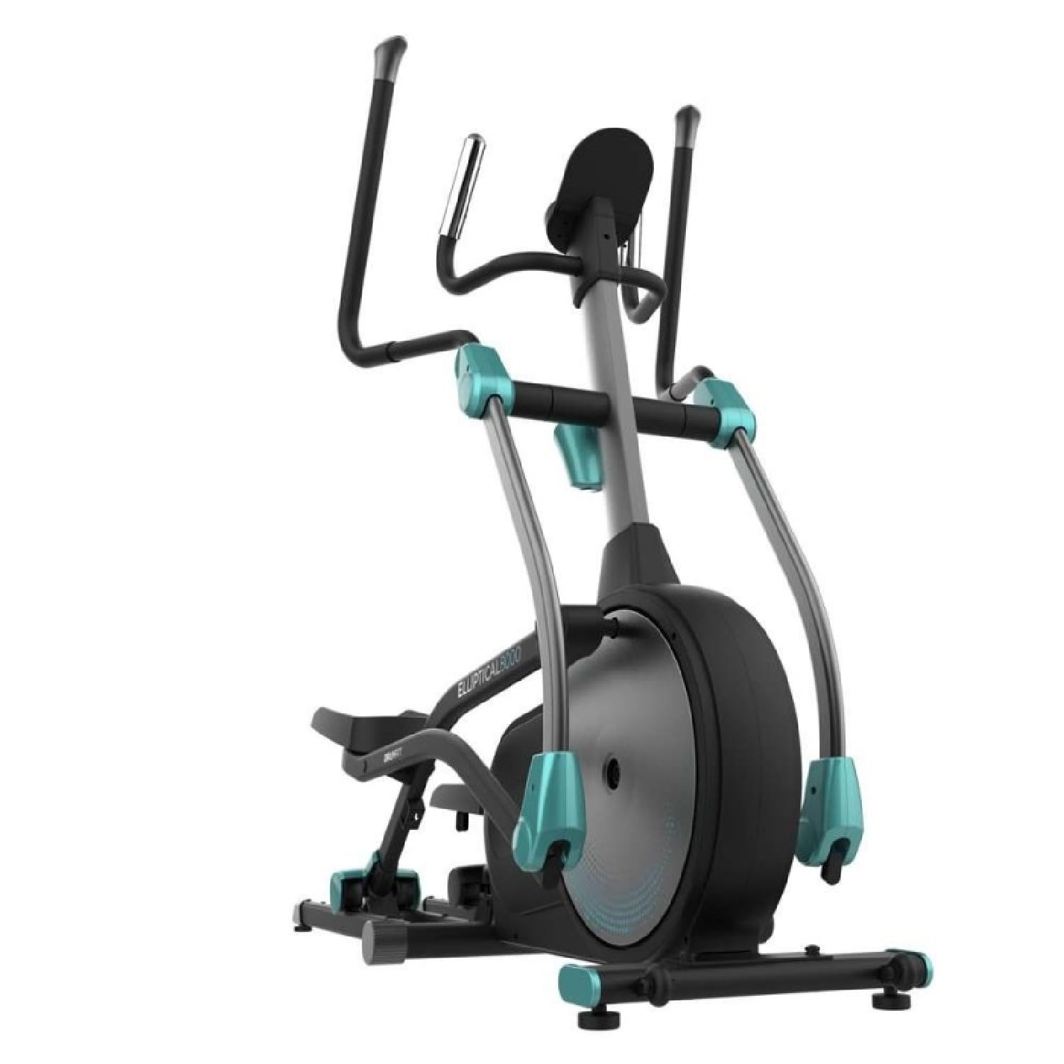 Cecotec Bicicleta Elíptica DrumFit Elliptical Eir Pro. Resistencia Magnética Regulable con Motor, Volante inercia 8-10 Kg, Monitor LCD, Soporte Dispositivos, Ruedas Transporte, Botella y Portabotellas