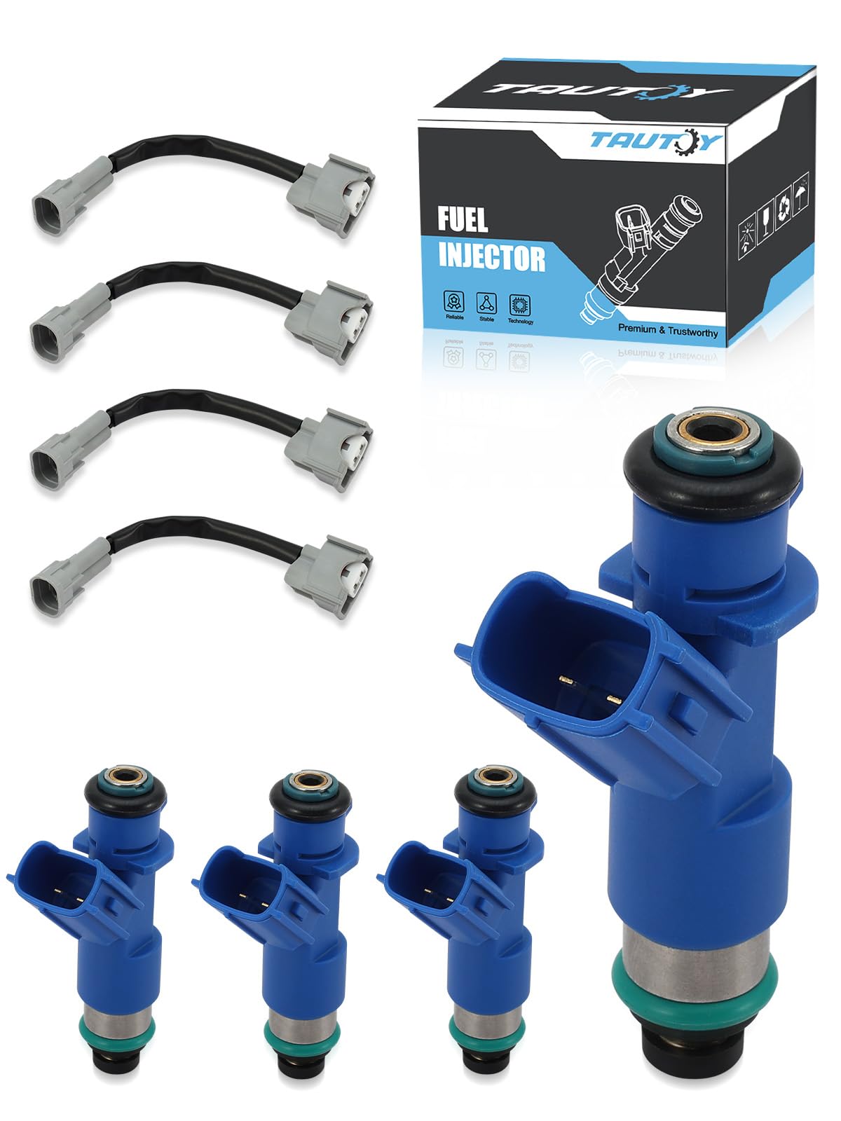 Photo 1 of TAUTOY 4PC FJ983 fuel injectors Harness For Acura RDX 2.3L 07-12,RSX 2.0L 02-06,TSX 2.4L 04-08, Integra 1.8L 97-01; For Honda Civic 1.6L 96-00 1.7L 01-05,Civic Si 2.0L 06-11