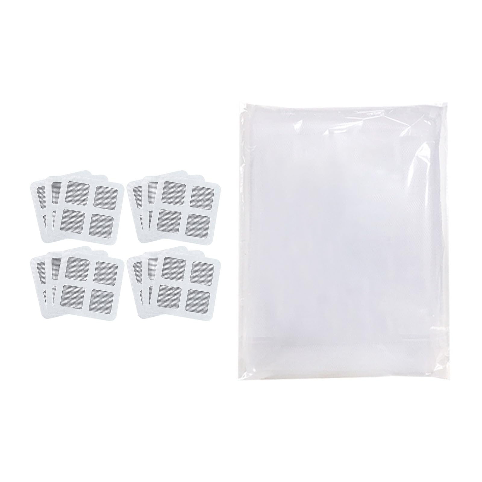 Jazuaiao White 1.5X2 Meters Tape Window Screens Breathable Netting Home Upgrades Sturdy Fiberglass Meshes 60 Second Setups Childproof Window Screen