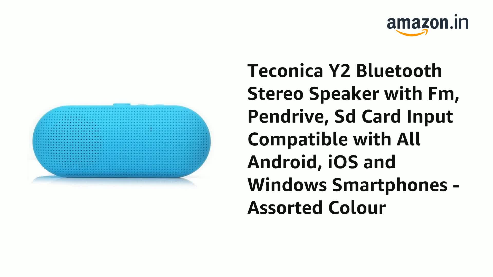 teconica y2 bluetooth stereo speaker