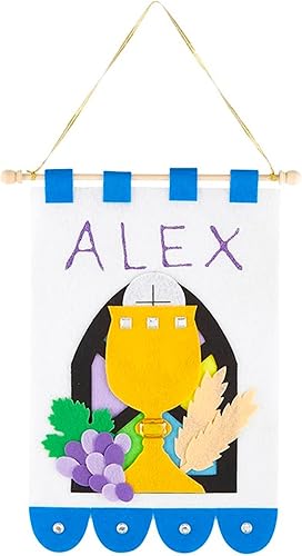Kit de pancartas para la Primera Comunión, actividad artesanal de preparación sacramental para niños