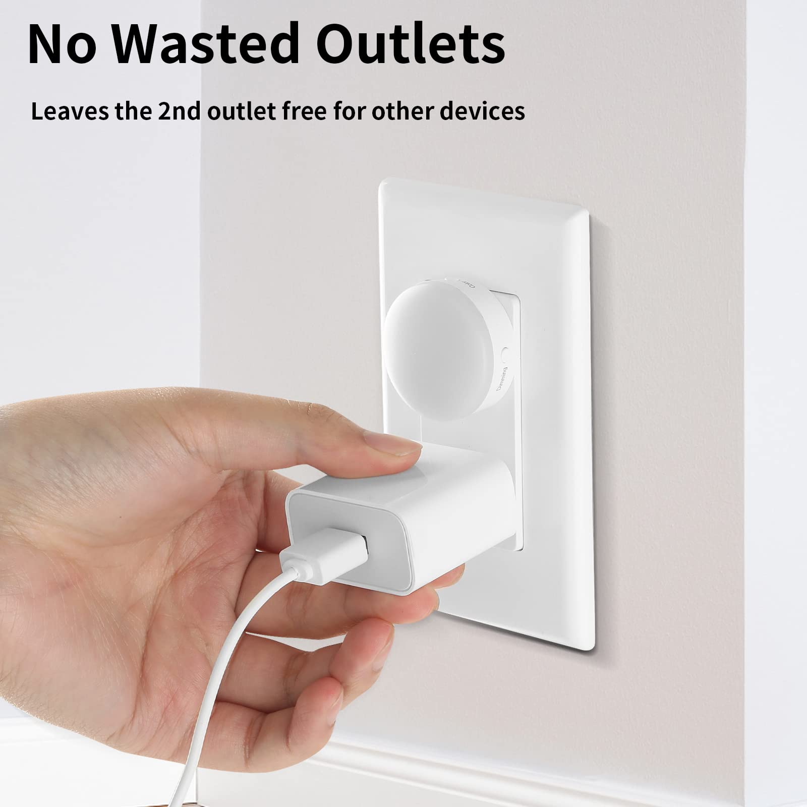 4pcs Smart Plug Mini Bundle with 4pcs 3CCT Night Light and 4pcs 4Color Night Light — view 4