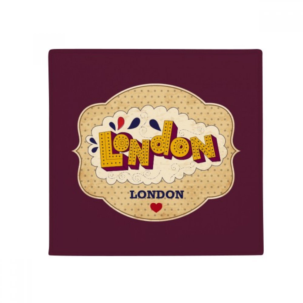 Tapis de pet de sol London Tampon British 60x60 antidérapant salle de bain