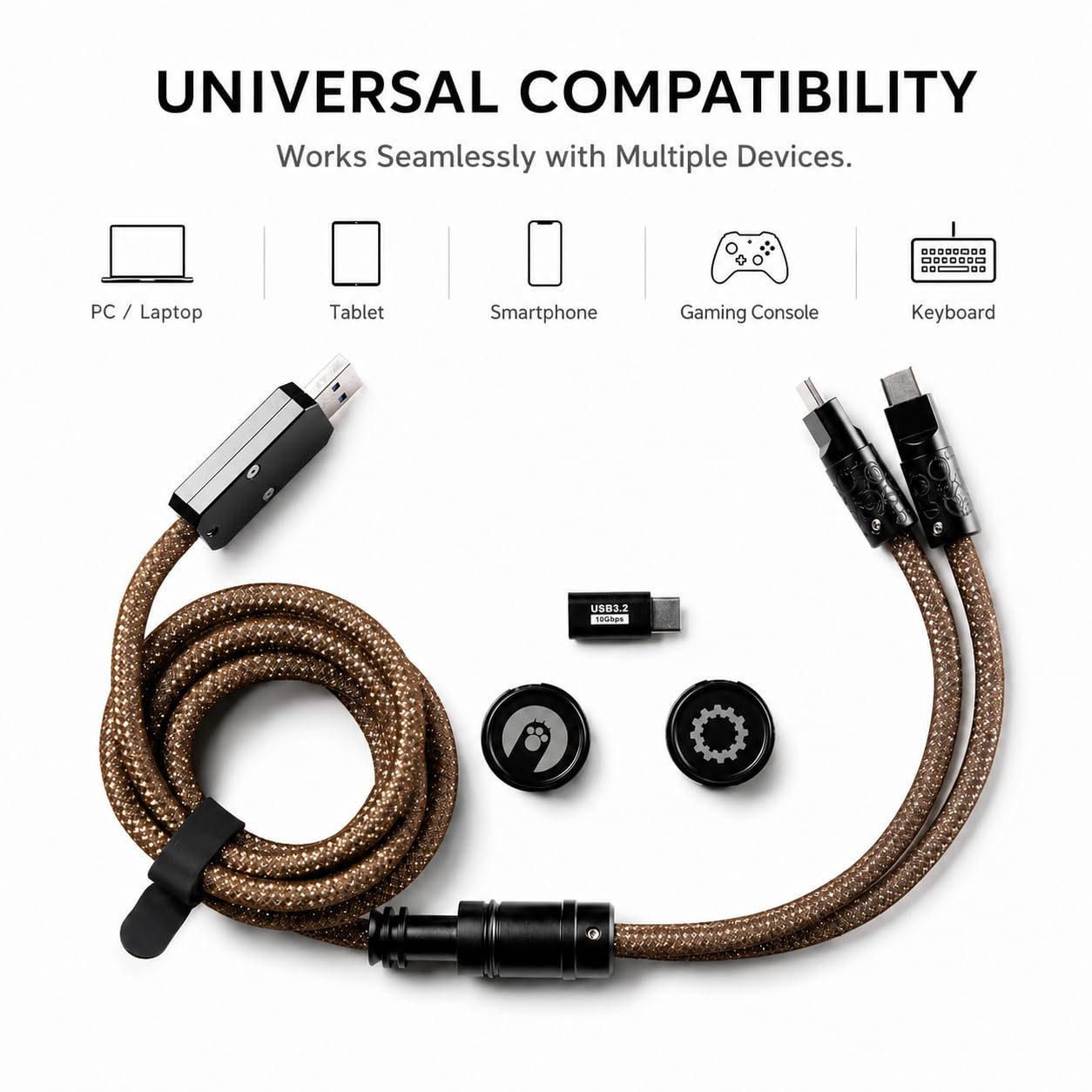 miao！ Amazon.com: Angry miao Split Dual 8K Gaming Cable AM Edition (4.6