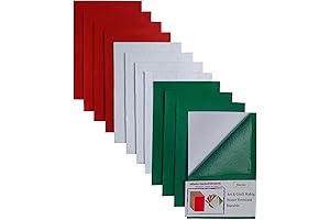 8 x 12 Inches Self Adhesive Felt Sheets for Crafts