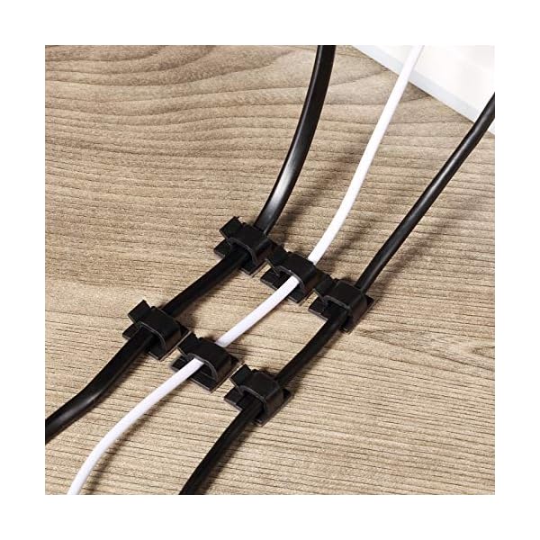 60 pieces outdoor cable clips with adhesive tapes light clips decoration clips self adhesive hooks wire holder for fairy light - image 5