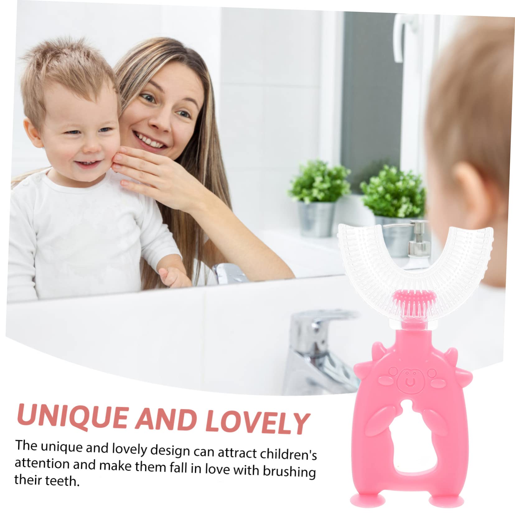 Healvian 18 Pezzi Spazzolino Da Denti Per Bambini A Forma Di U Pulizia Denti Orale A 360° Spazzolino Da Denti Per Bambini Spazzolino Manuale Spazzolino Per Pulizia Orale Detergente Per