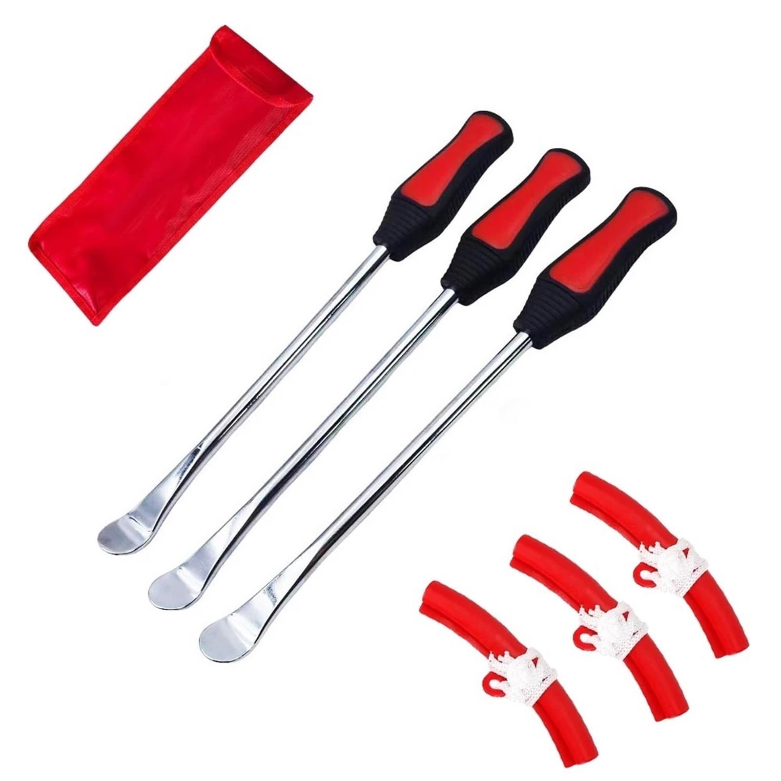 Narzędzia do zmiany opon, łyżki do naprawy opon motocyklowych, zestaw 30 cm, łyżki do rowerów, ochraniacze felg Autotrimgereedschap(7 piece)