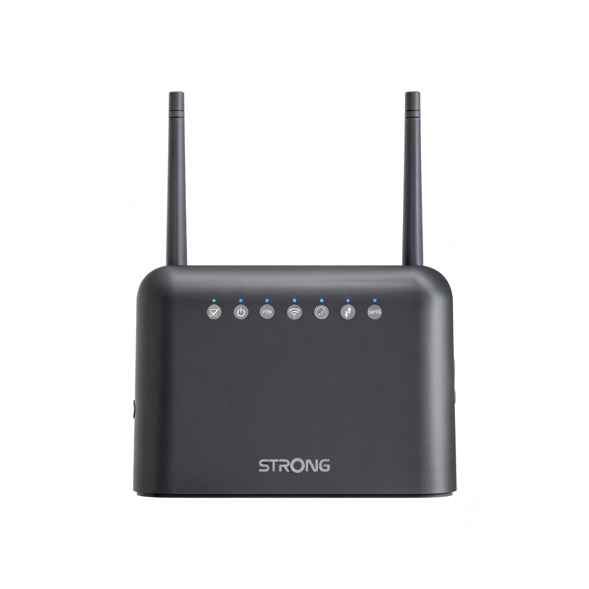 STRONG WLAN-Router mit SIM-Karte, glasfaserfreies WLAN bis 7,2 Gbit/s, 2,5 Gbit/s WAN/LAN-Port & RJ11-Telefonanschluss, NFC One-Tap, WAN-Failover, schwarz