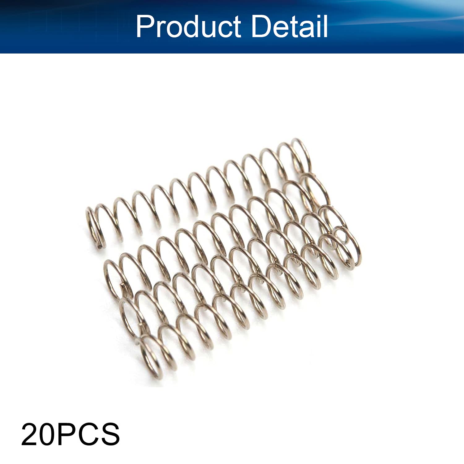 Yinpecly Lot De 5 Fils à Ressort Compressé De 0,06 Cm, Diamètre