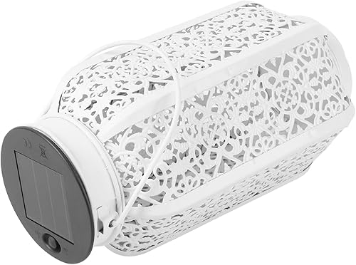 Housoutil Linterna decorativa de metal de luz solar, lámpara de proyector solar, lámpara de proyector solar para porche delantero, farol solar al disponible en Yaxa Peru