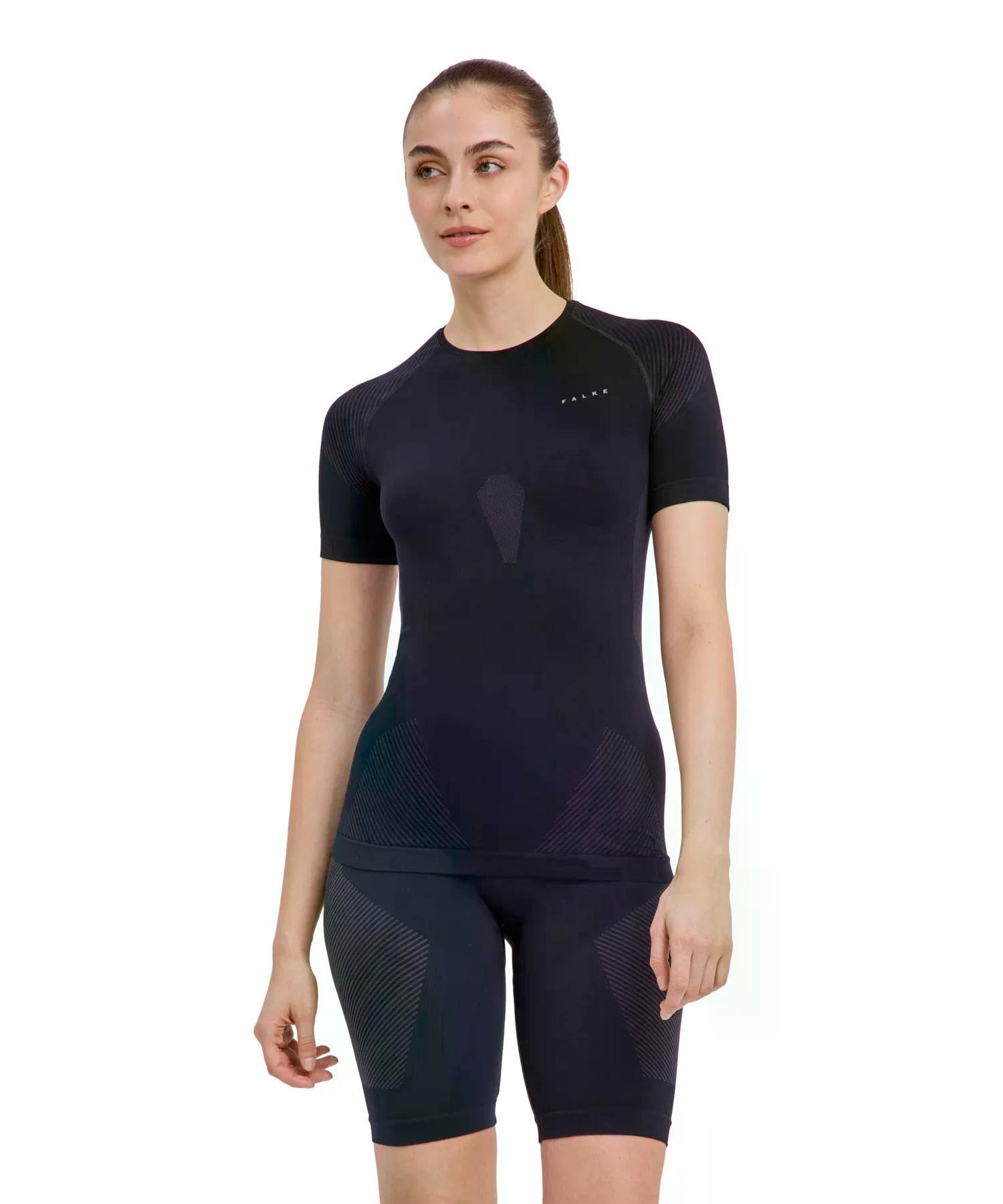 Falke Damen Warm Round Neck Funktionsshirt Kurzarmshirt Funktionswäsche