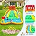 WELLFUNTIME Inflatable Water Double Slides Park, Bounce House with Arched Water Gun Spray, Jumping Castle with Air Blower