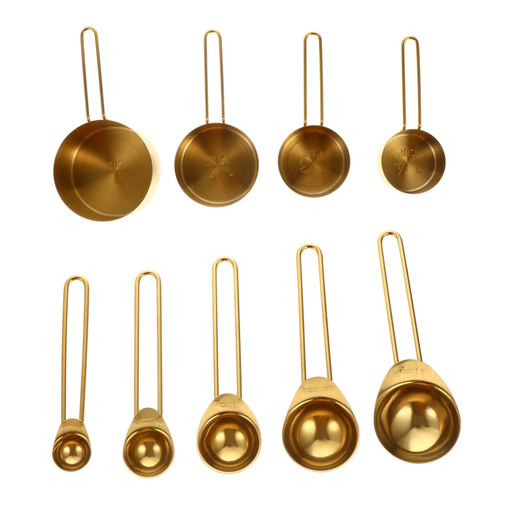 LIFKOME 9piezas Cucharas Medidoras Inoxidable Leche y Otros Líquidos Utensilios De Cocina