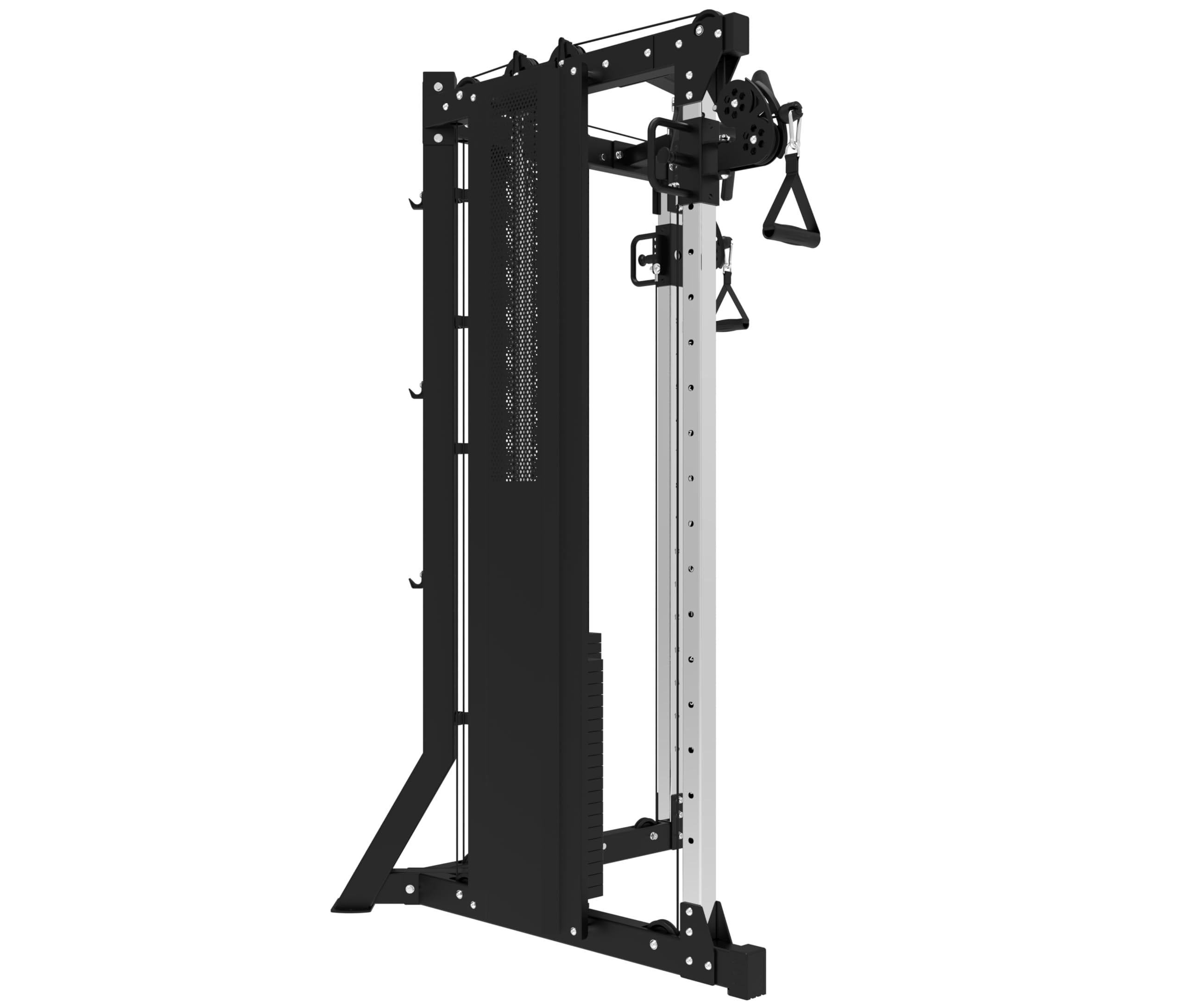 V-Station Cross Over Kabelzug mit 180 kg Steckgewichten und Klimmzugstange I I Seilzug Fitnessgerät inkl. Zubehör