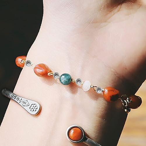 Miniatura 6 de BronaGrand 100 espaciadores de cuentas tibetanas de plata antigua, espaciadores de bolas de Rondelle, cuentas sueltas para joyería, cuentas redondas