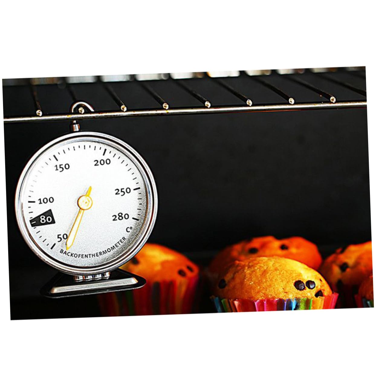 CIYODO Hangable Thermometer for Oven and Kitchen Lightweight Food Thermometer for Home Use Real-time Temperature Monitoring