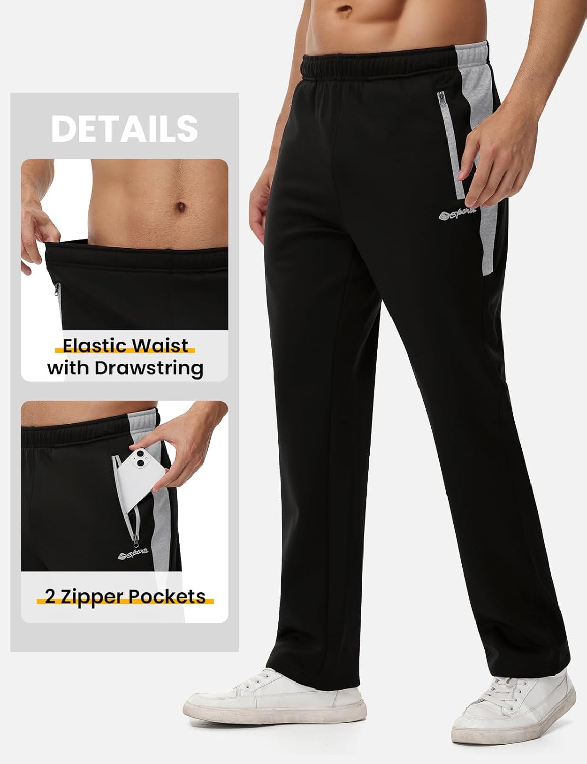 Rdruko Men's Fleece Tracksuit Sweatsuit 2 Piece Set Warm Up Jogging Track Sweat Suits for Men - Image 6