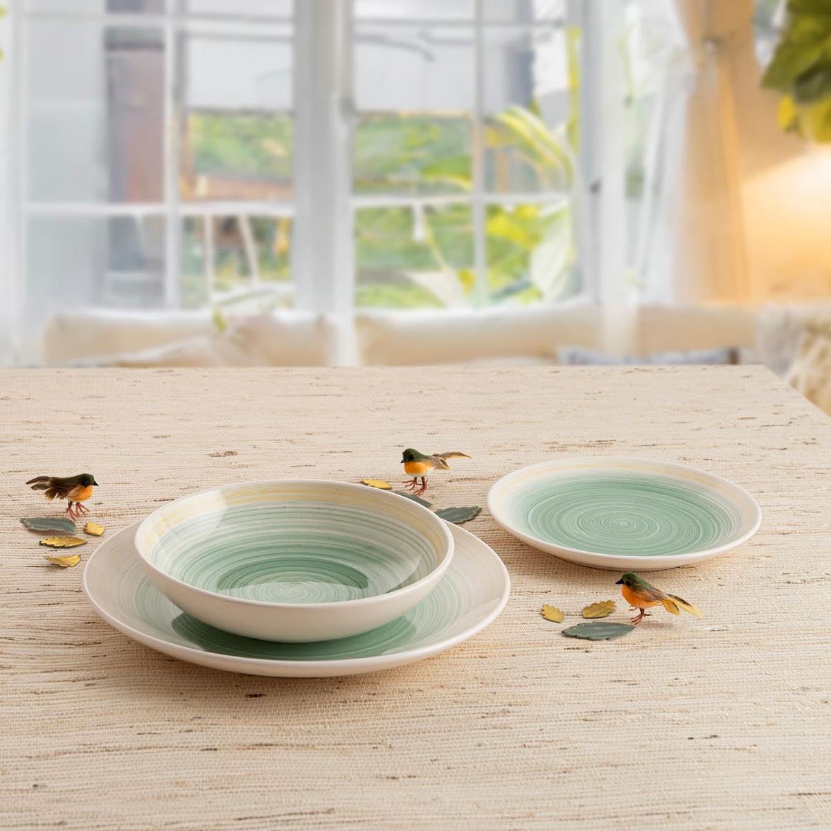 Quid Velvet Stoviglie Ceramica 18 Pezzi - 6 Persone Altre Ceramiche Adatto Microonde Impilabile