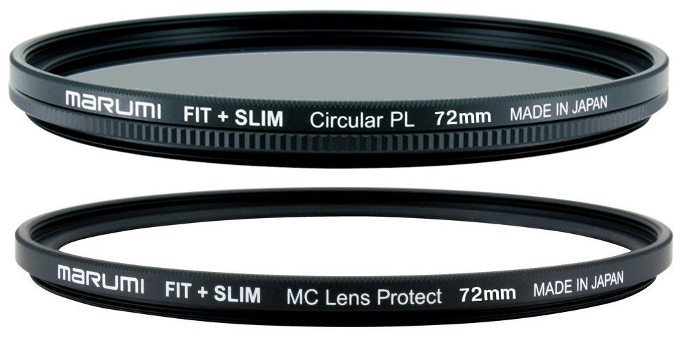 Marumi FIT+SLIM 72mm SET MC CPL & Lens Protect Filter 72 Made in Japan