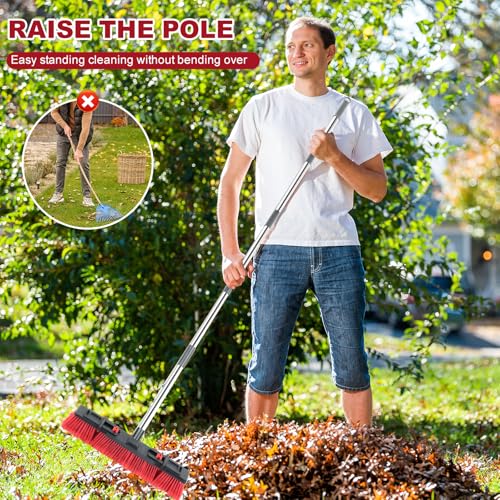 50% Off Heavy-Duty 70" Adjustable Push Broom - Image 4