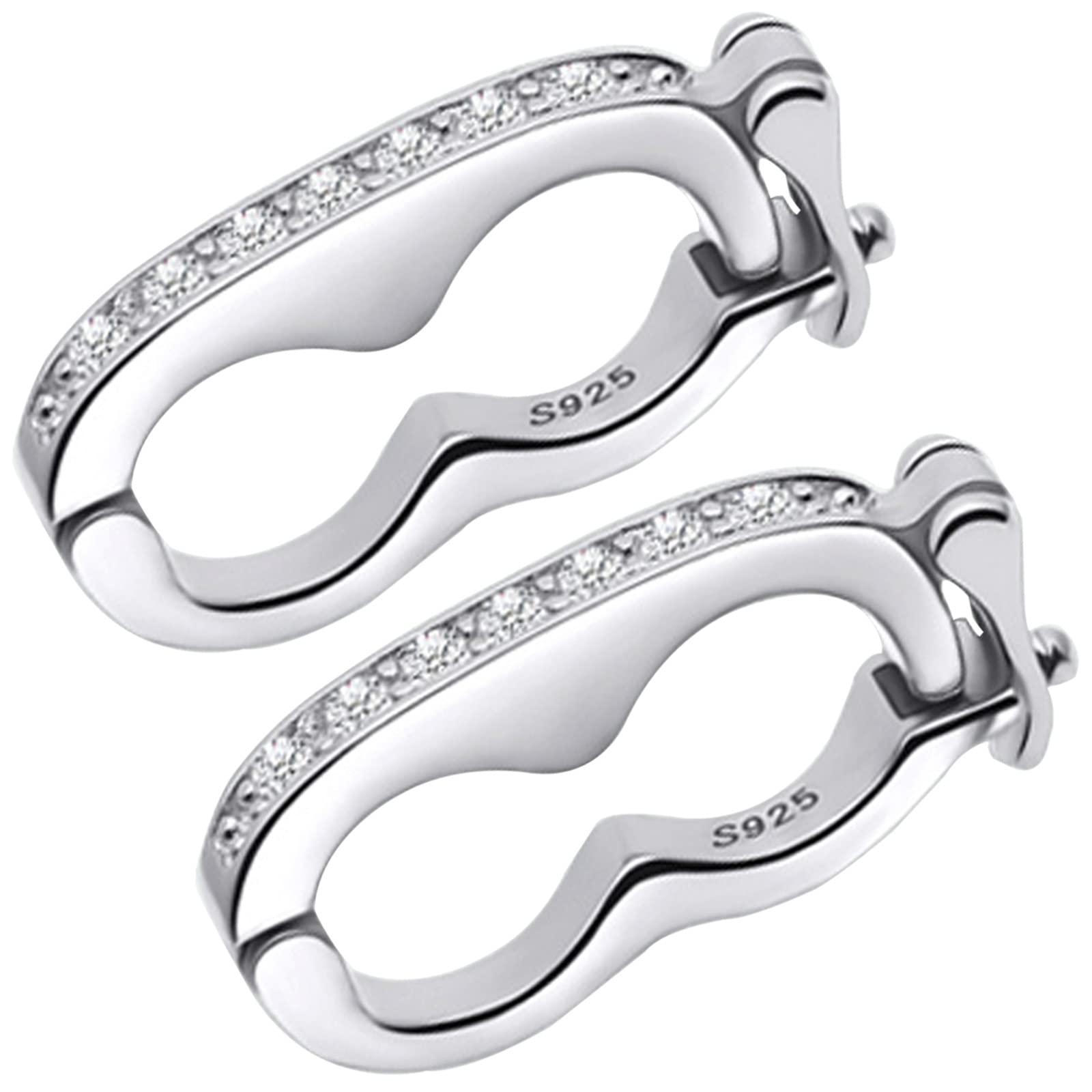 Amazon.co.jp: 925スターリングシルバーネックレスショートナー