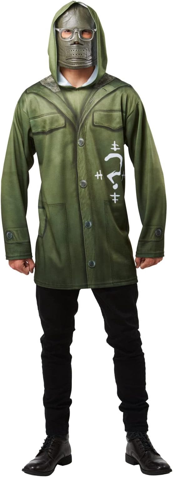 Men's DC the Riddler: the Batman Movie Costume Top and Mask