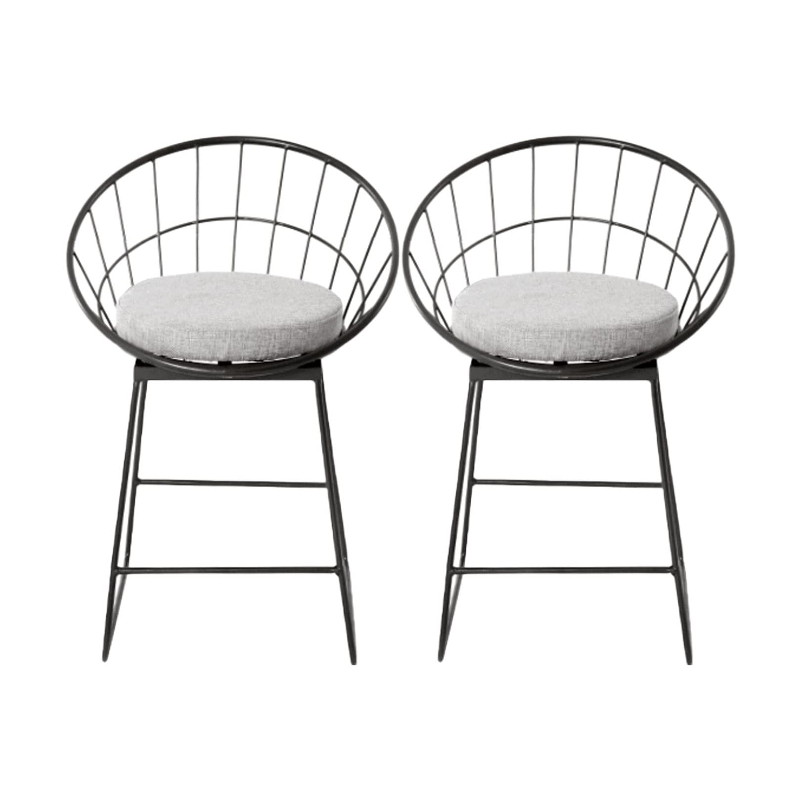 Chaise d'appoint rembourrée lot de 2 pour rompre le manque de place salon
