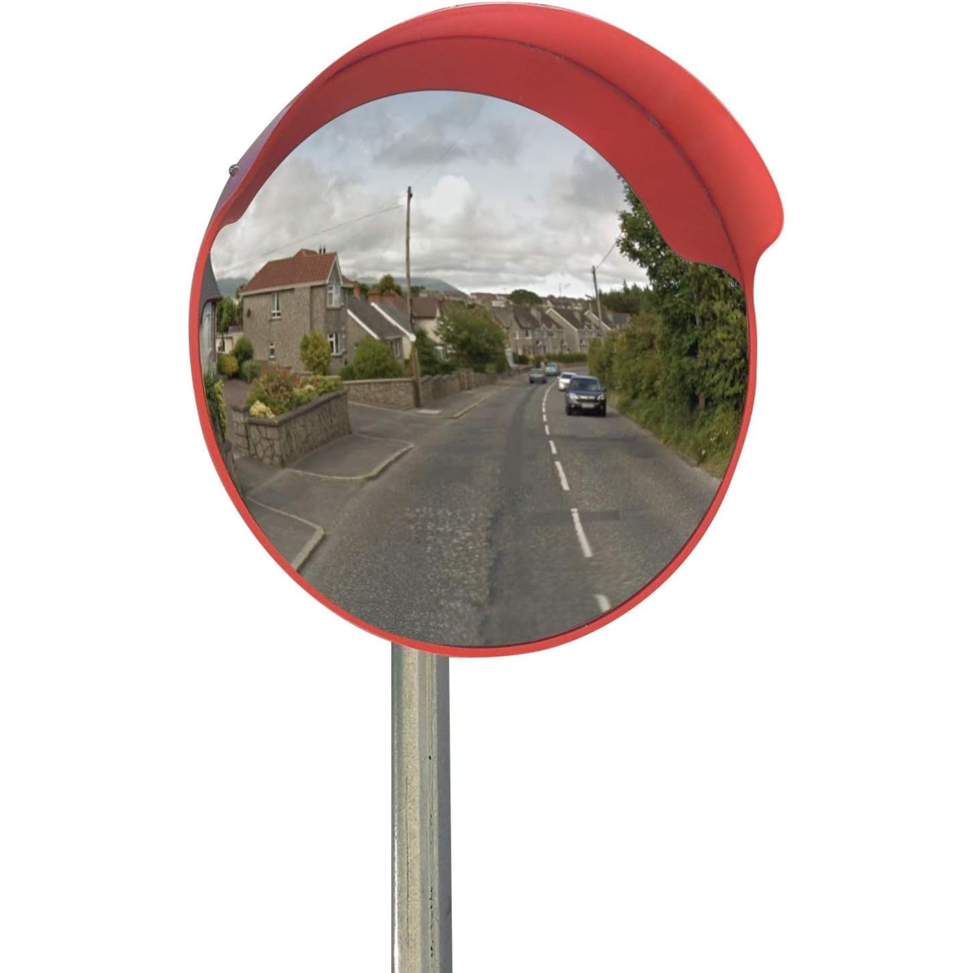 Hyfive Convex Safety Mirror - 45cm Road Blindspot Mirror for Driveway Traffic & Blind Corners