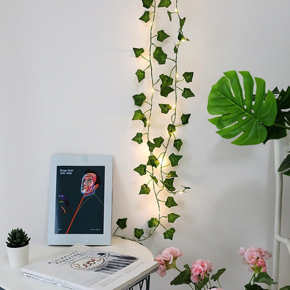 Uposao LED Lichterkette Efeu Knstlich,Fake Efeu Girlande Lichterkette mit  Blttern fr Innenberei,Hochzeit, Party Deko : Amazon.de: Beleuchtung