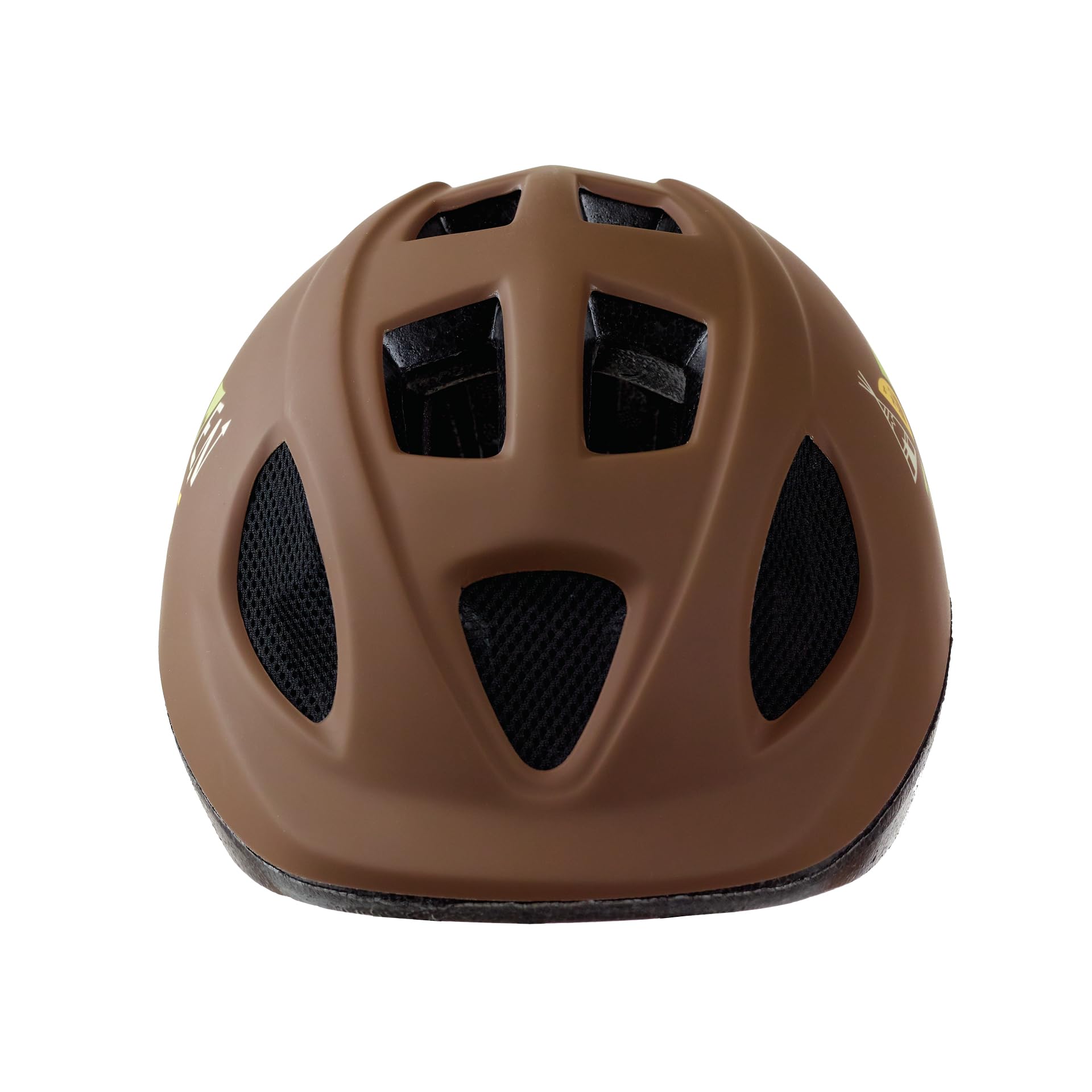 POLISPORT 8740300049 - Kask rowerowy XS Kids Adventure dla dzieci z regulacją (46-53cm) z certyfikatem CE do jazdy na rowerze, deskorolce, w kolorze Brązowym