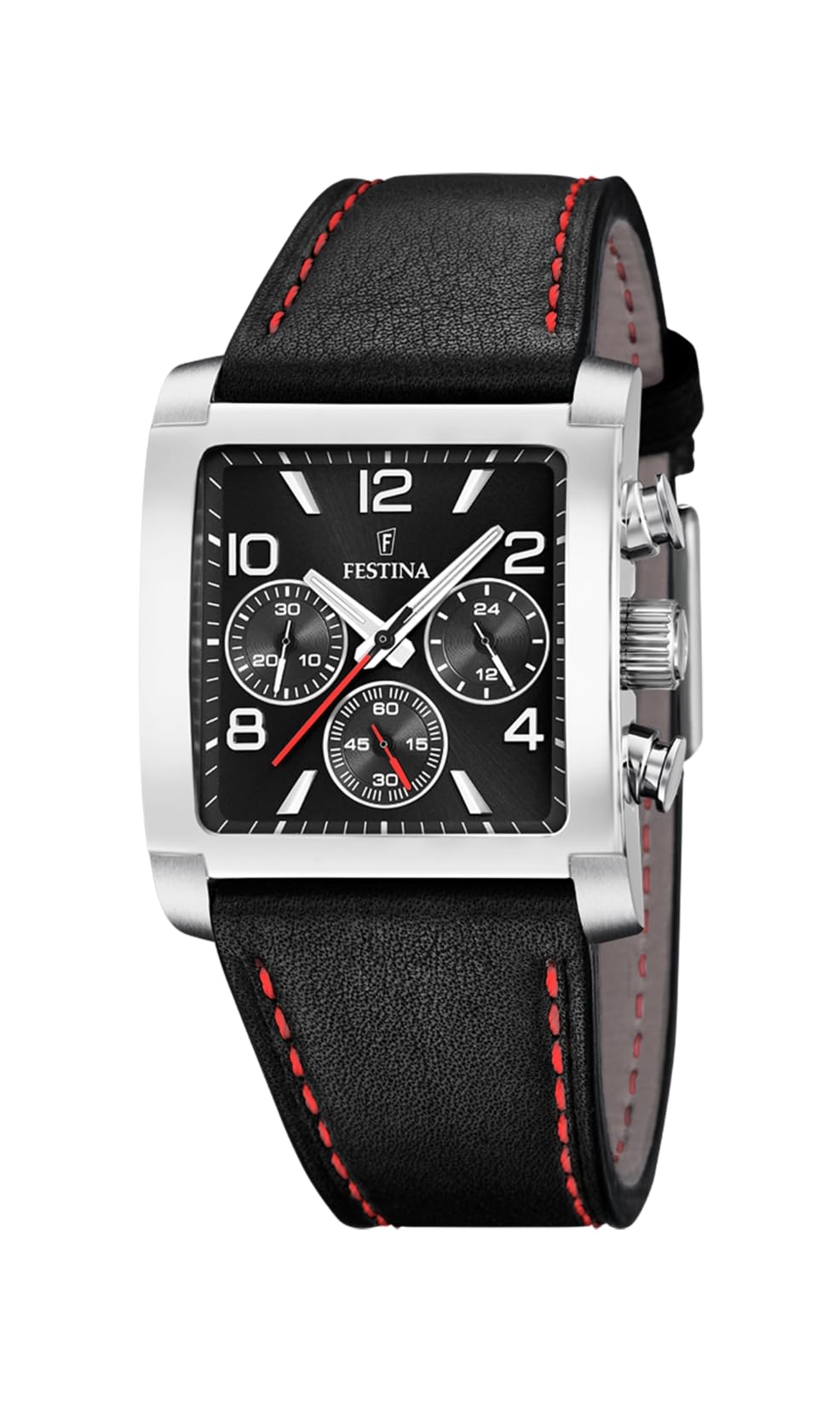 Festina SWISS MADE Orologio Uomo Analogico Pelle Marrone - Quarzo Data - Vetro Zaffiro Resistente - Impermeabile 10 ATM Elegante - F20025/3 Classic Leather
