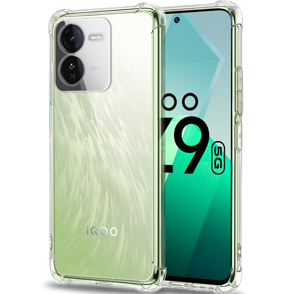 TheGiftKart Transparent Crystal Clear Back Cover Case for iQOO Z9 5G | Shockproof Soft TPU Case | Cushioned Edges for Ultimate Protection Back Cover Case for iQOO Z9 5G (TPU, Transparent) (B0D1RFTHNM) Amazon Price History, Amazon Price Tracker