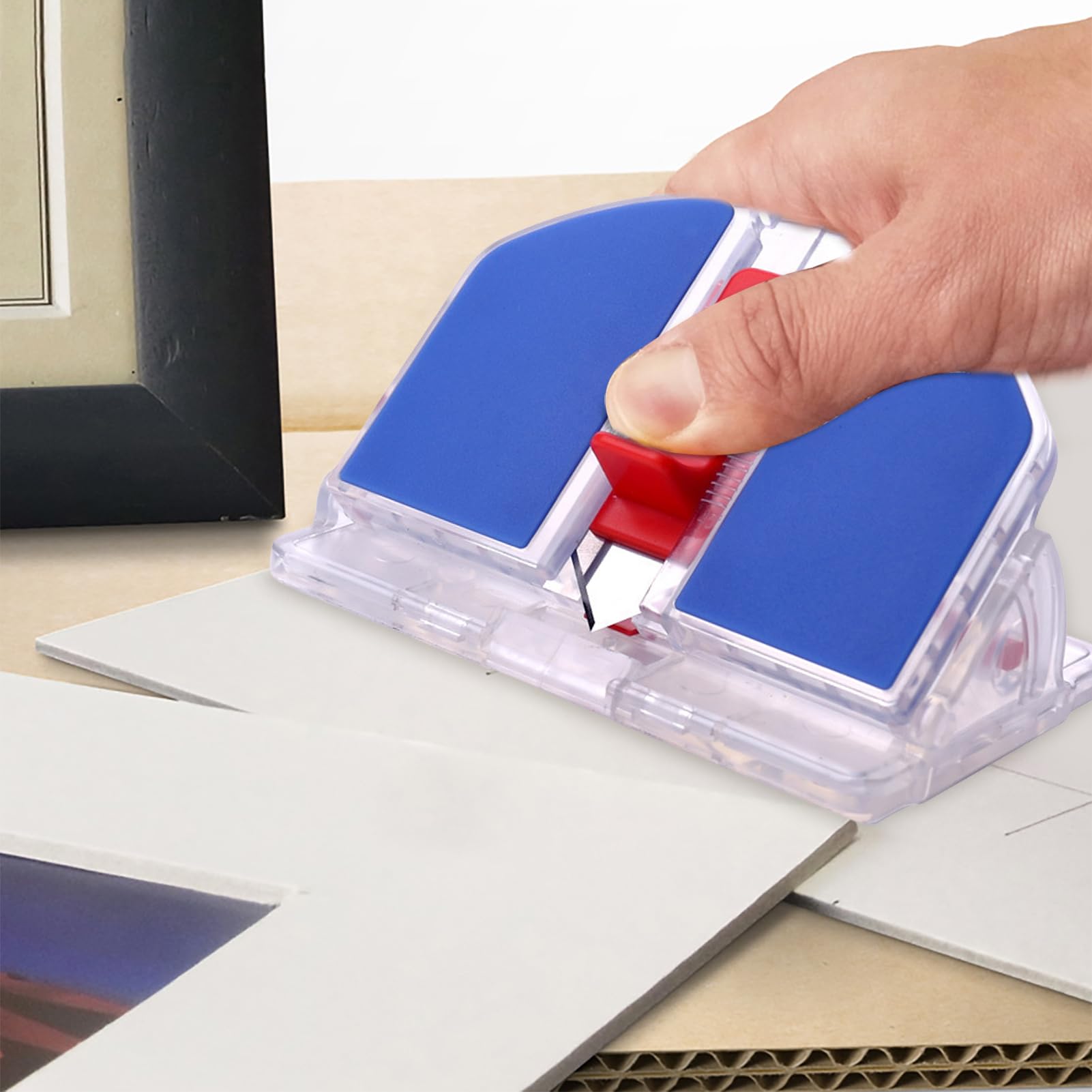 Professional Mat Board Cut, Paper Cutter Slider, Arts And Crafts Paper Cutter,Bevel Cutter, Vertical And Inclined Paper Cutter, 45° & 90°Bevel Mat Board Cutter, Carbon Steel Photo Mat Boards & Mat Cut