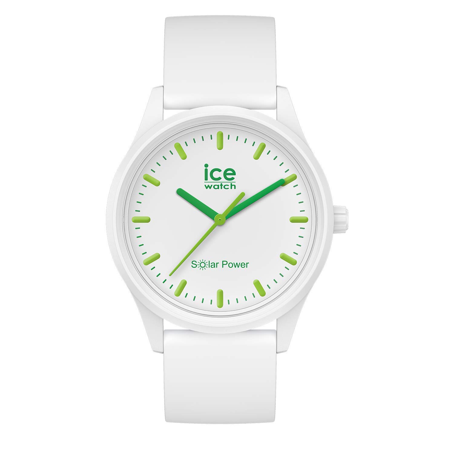 Ice-Watch - ICE solar power Nature - Montre blanche pour femme avec bracelet en silicone - 018473 (Small)