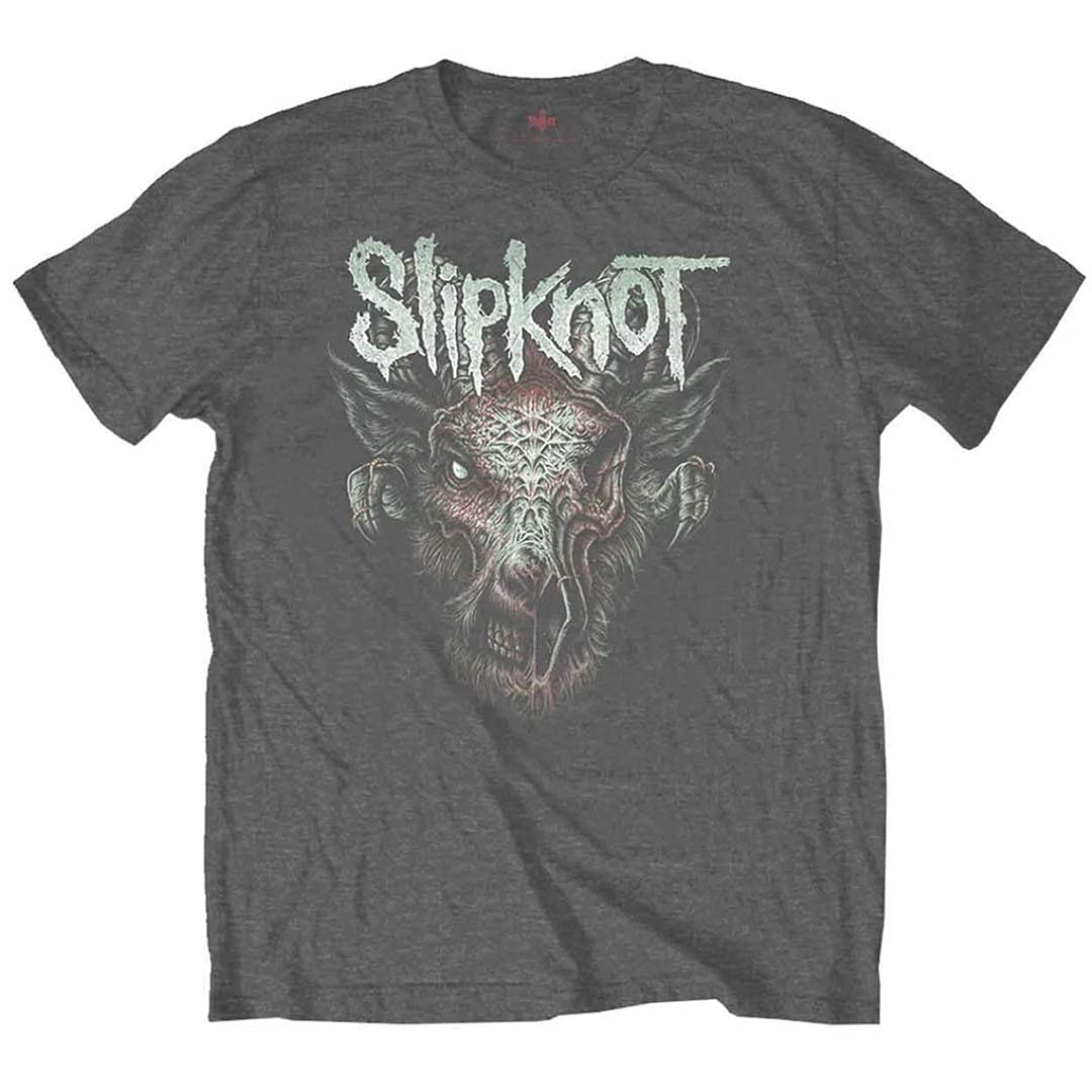 Slipknot Kids T Shirt Infected Goat Official Charcoal Grey (Ages 3-14 yrs) Large (9/10 Yrs