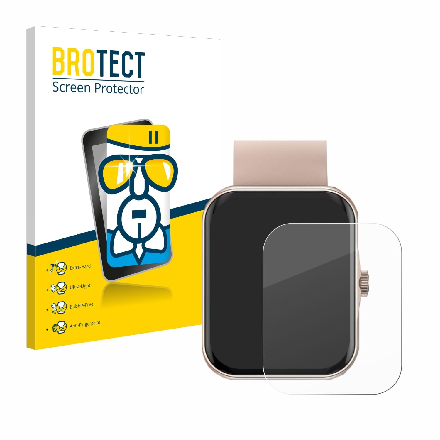 Brotect Pellicola In Vetro Ibrido AirGlass Per Ulefone Note 7P - Durezza 9H, Trasparente, Anti-impronta, Made In Germany - 4