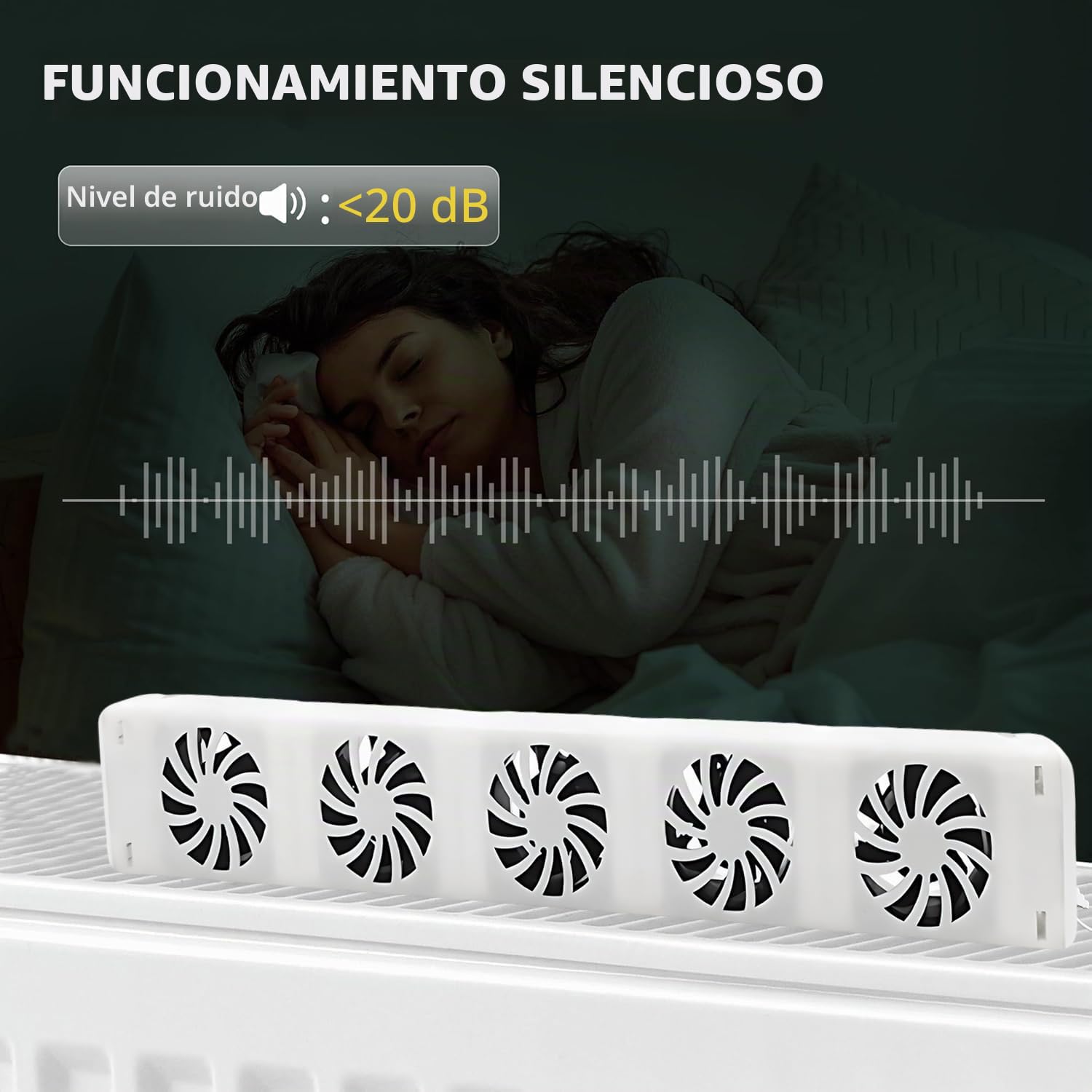 Radiador, ventilador, monoconjunto, radiador, ventilador 5.0, ventilador de calefacción, ventilador de calefacción inteligente para calefacción y sub-calefacción, funcionamiento silencioso, para