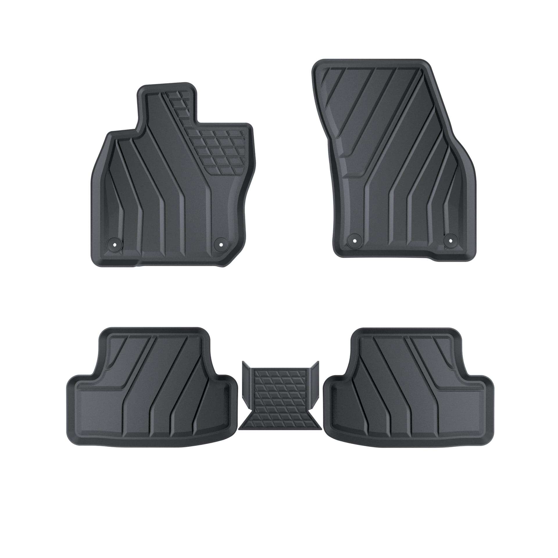 Mossa Alfombrillas de TPE adecuadas para VW Volkswagen T-Roc II SUV (2025- ) - alfombras para Coche - 5 pcs S