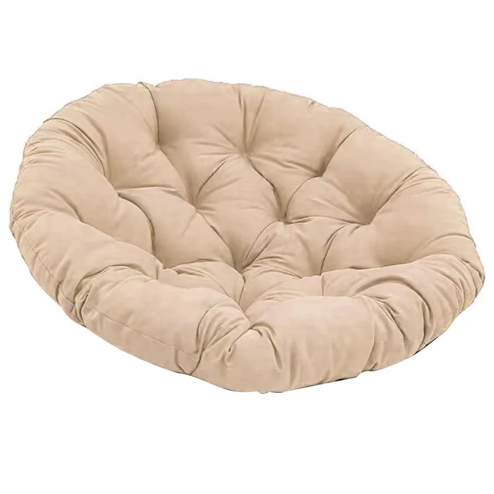 Bflcwstd Beige Egg Chair Cushion Hanging Basket Chair Cushion, Round Egg For Rocking Kitchen 50X50cm Home Supplies(Beige)