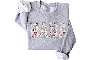 Nana sweatshirt: Nana Embroidered Floral Applique Sweatshirt. Best for Nana Gifts!