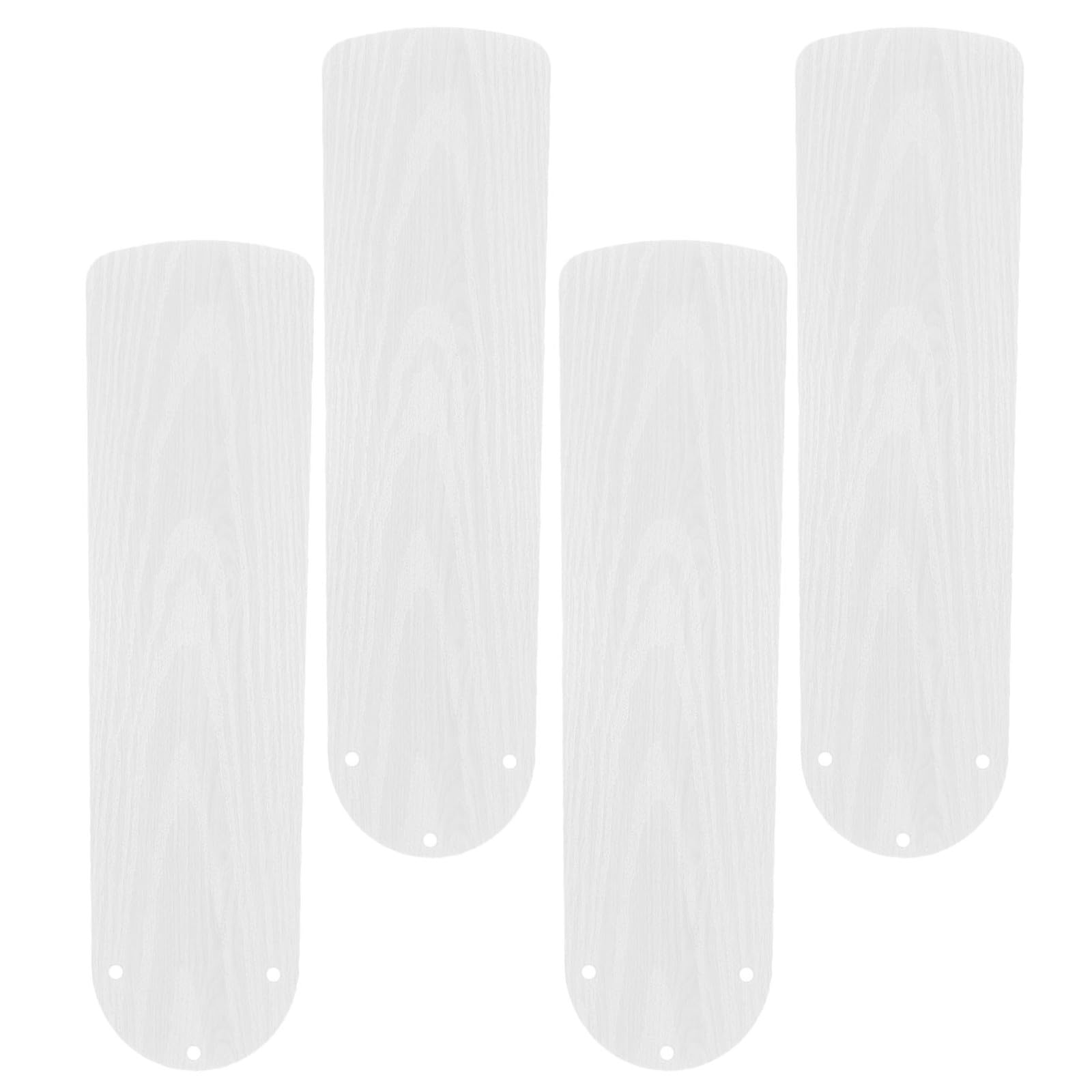 Healeved 4pcs 21-Inch Ceiling Fan Blades Replacement, Wood Grain Fan Blades for 52 Inch, Replacement with Pre-Drilled 3-Hole for Indoor/Outdoor, White