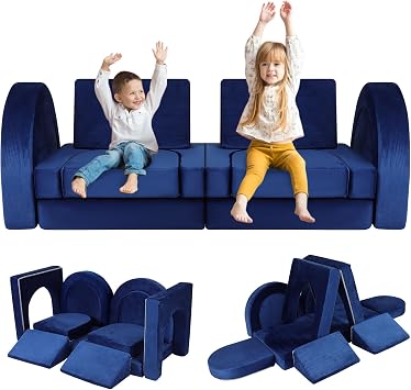 FAHKNS 12PCS Modular Toddler Play Couch Kit