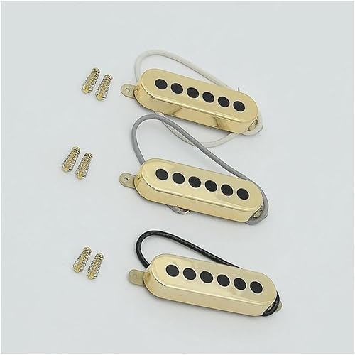 1 juego (3 piezas) Tri-sónico pastillas individuales para guitarra eléctrica, accesorios de guitarra (color GD 1 juego)