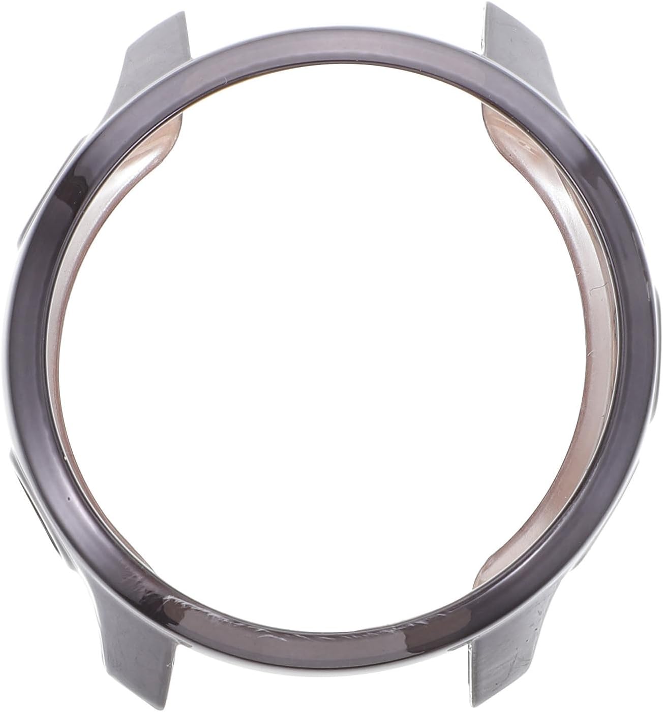 Alasum Grey Electroplated TPU Watch Case Cover Compatible with 245 Music Full Front Protective Shell Flexible Smartwatch Frame