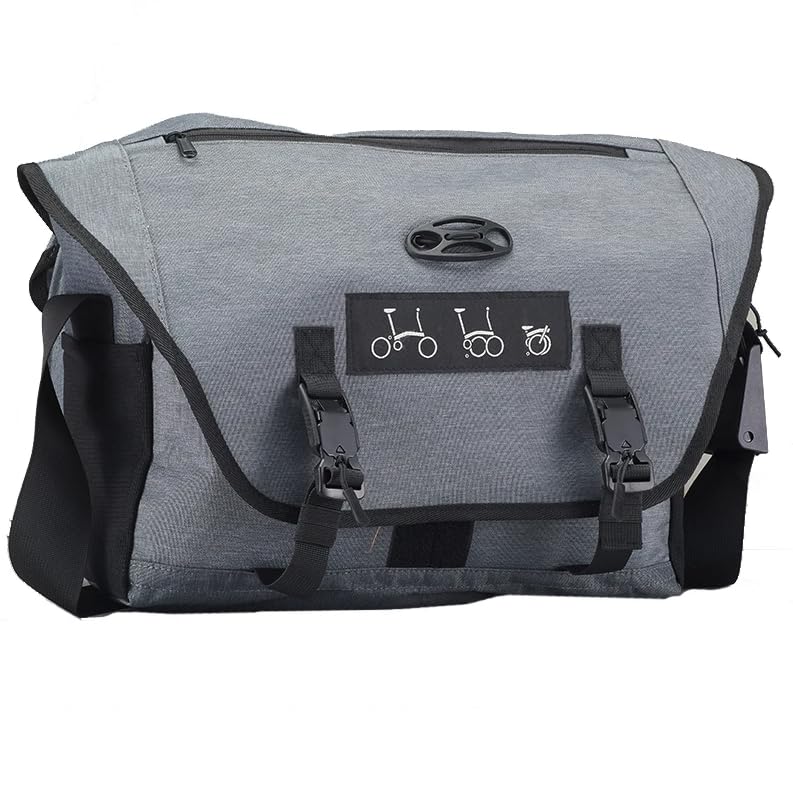 London Craftwork Medium Bag Including Frame for Brompton Black/Grey (Grey)