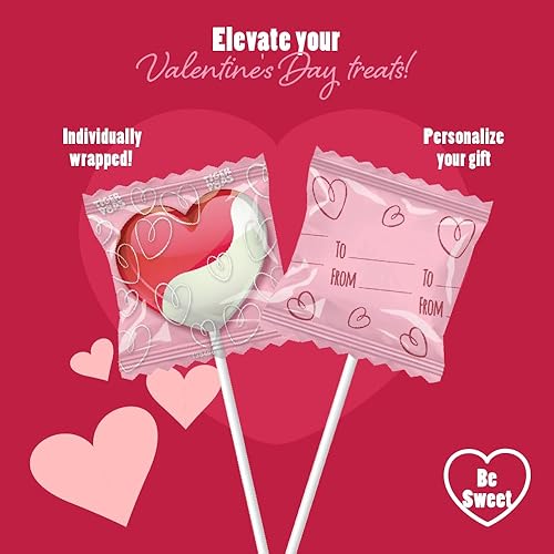 Miniatura 8 de Colombina 's Tiger Pops - Paletas remolinadas  1 paquete  sabor a fresa y crema  perfectas para regalos del día de San Valentín  Hermosas paletas en